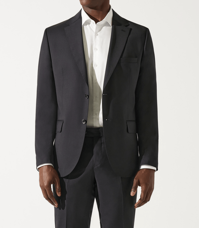 Costume en laine 2 boutons noir - IZAC