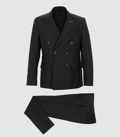 Costume croisé noir - IZAC