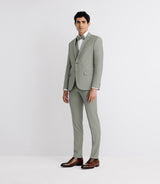 Light green 2 buttons suit