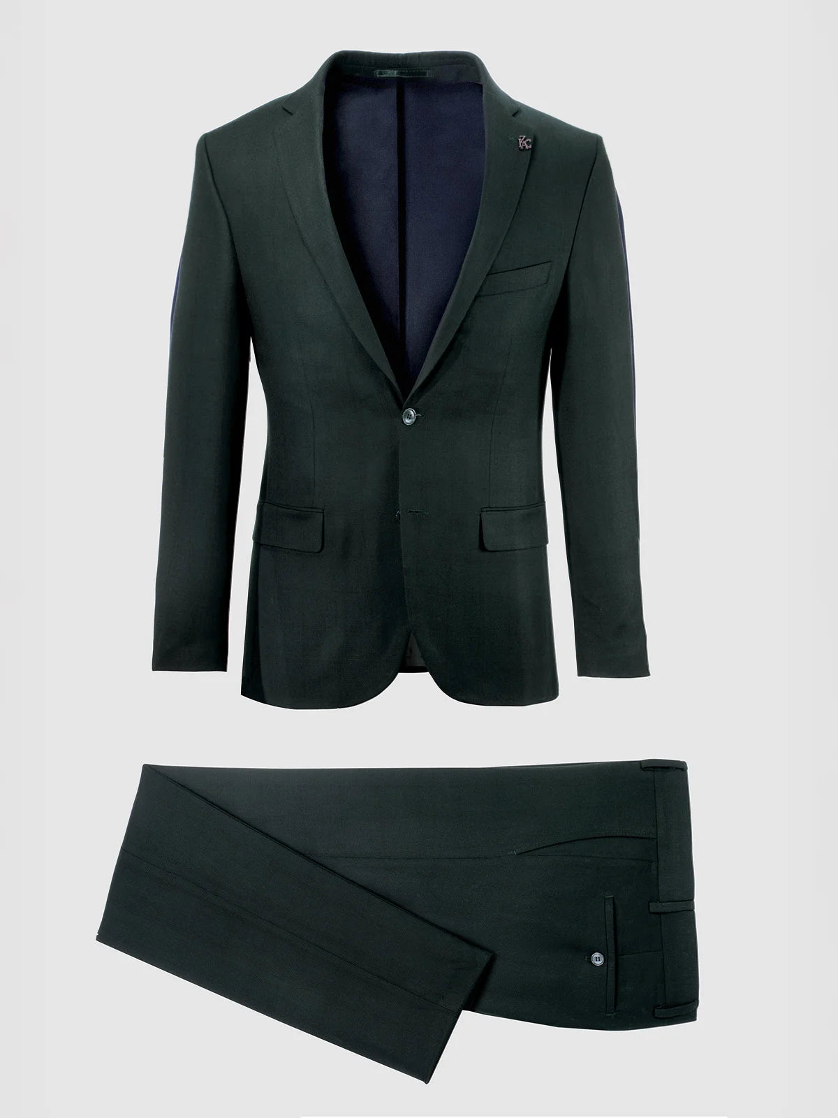 Dark green 2-button suit