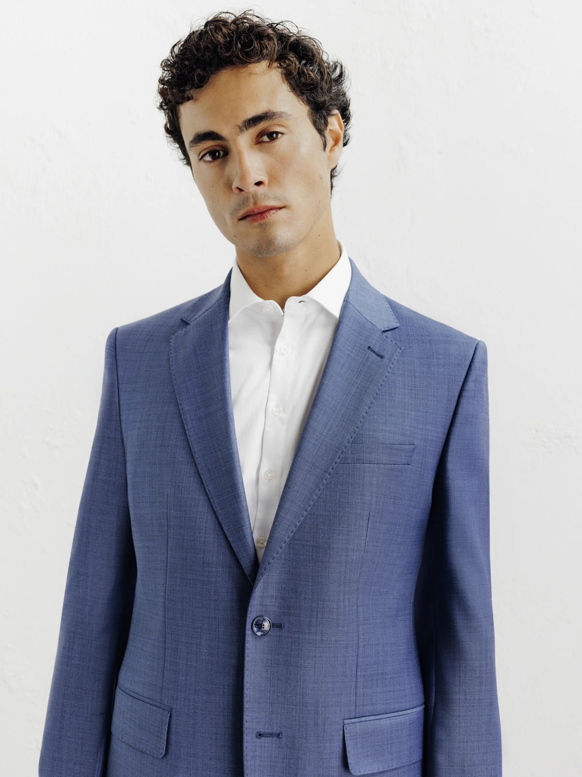 Costume en laine bleu - IZAC