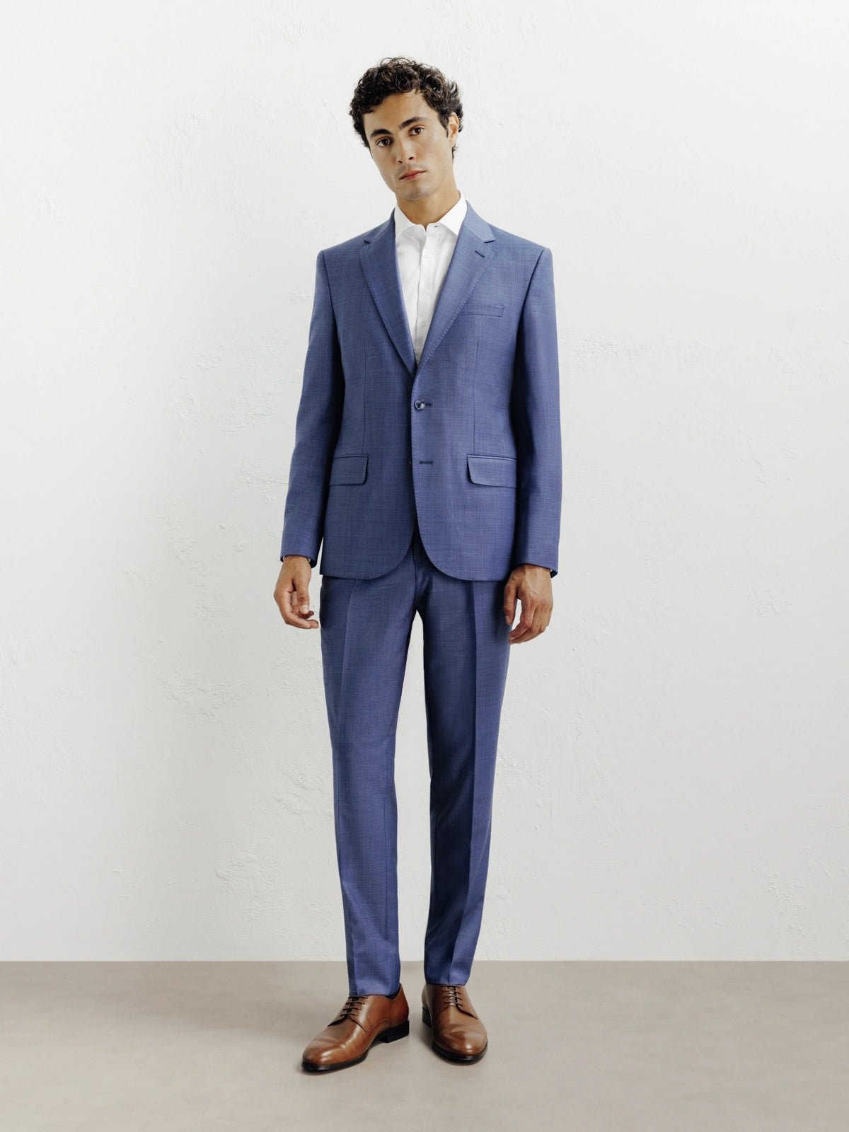 Costume en laine bleu - IZAC