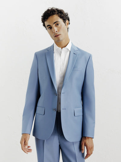 Costume 3 pièces cérémonie bleu ciel - IZAC