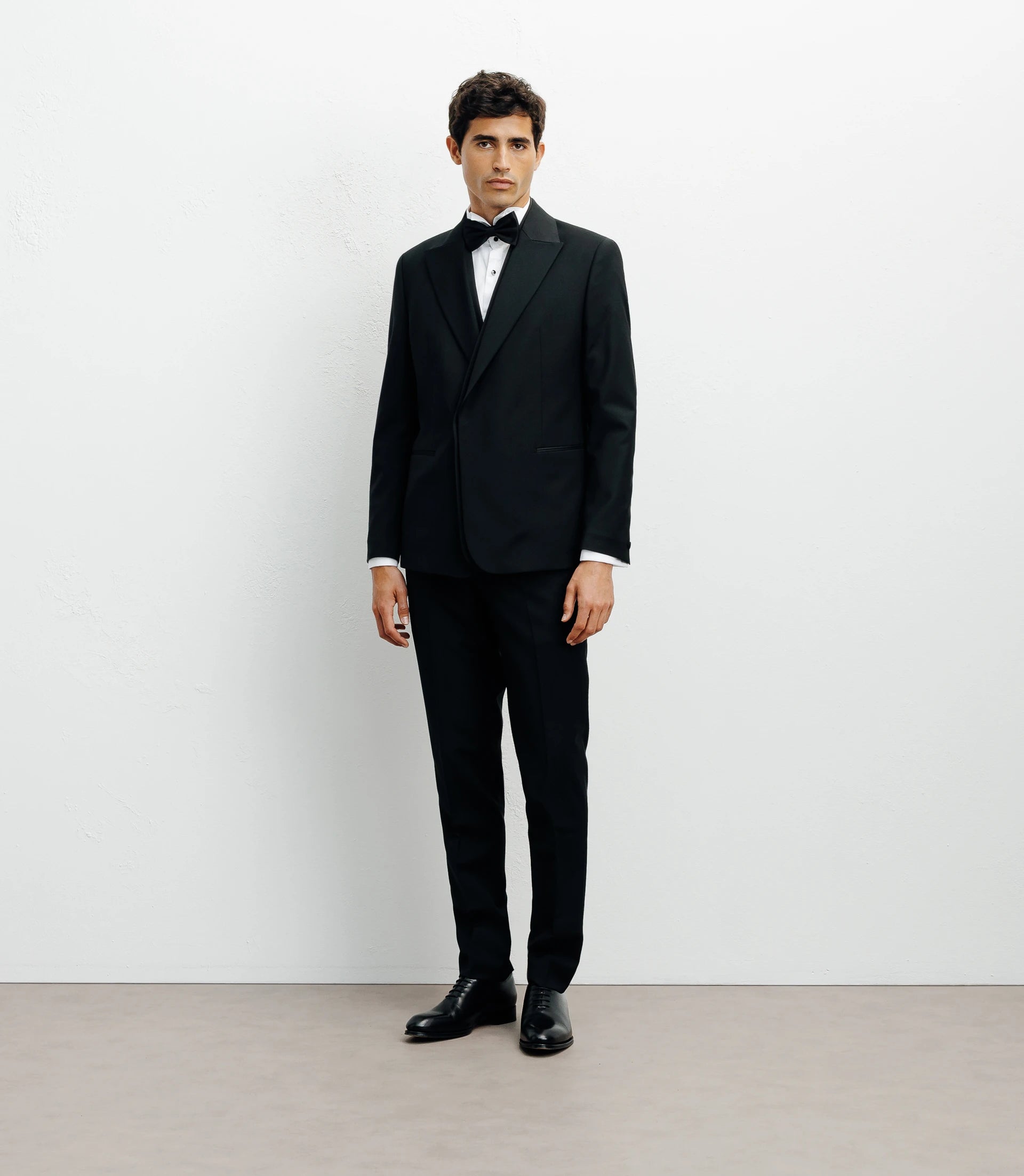 Costume croisé double col noir - IZAC