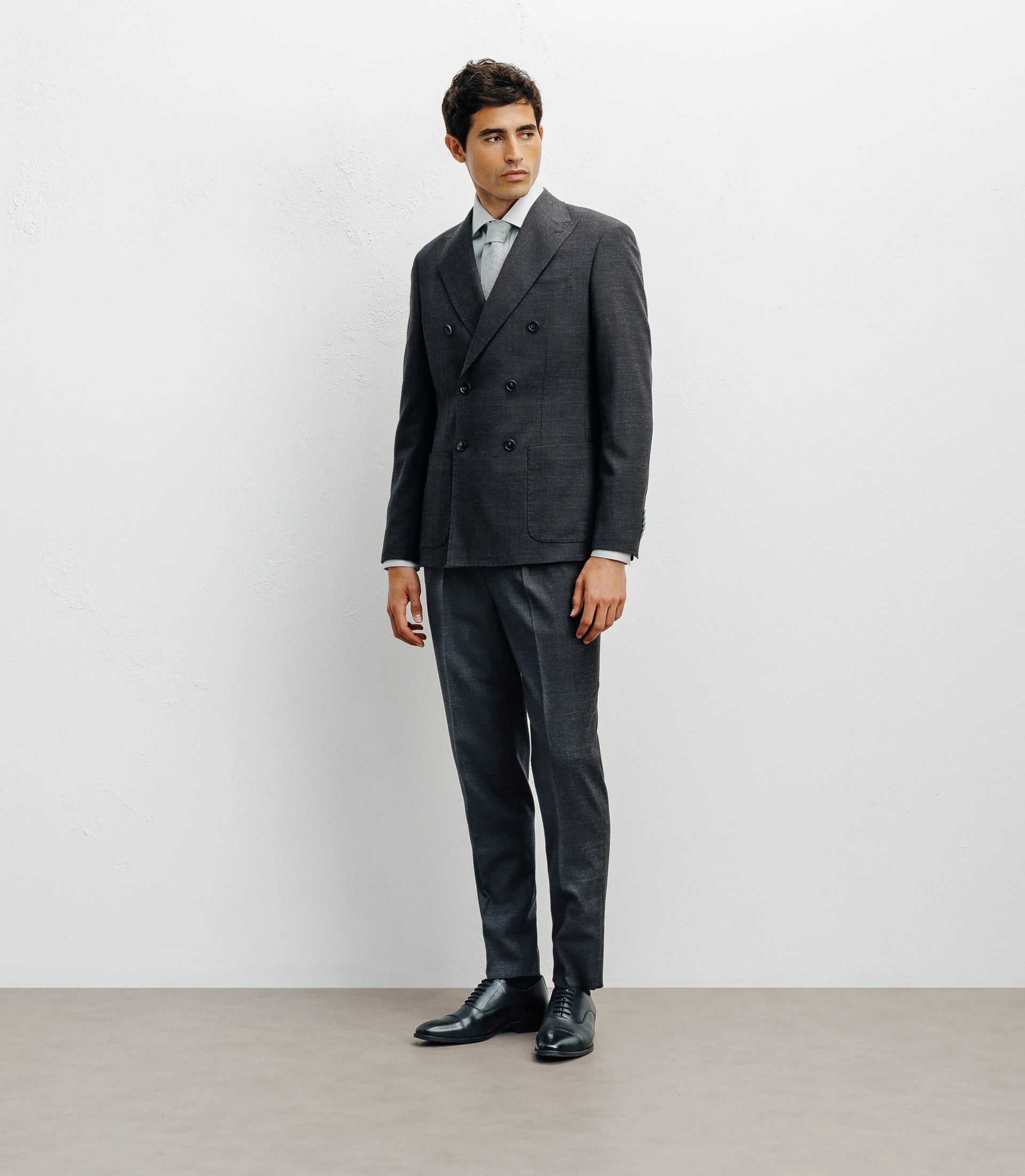 Costume croisé 6 boutons anthracite - IZAC