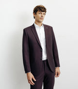 Costume 2 boutons bordeaux - IZAC