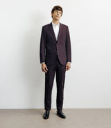 Costume 2 boutons bordeaux - IZAC