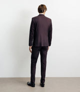 Costume 2 boutons bordeaux - IZAC