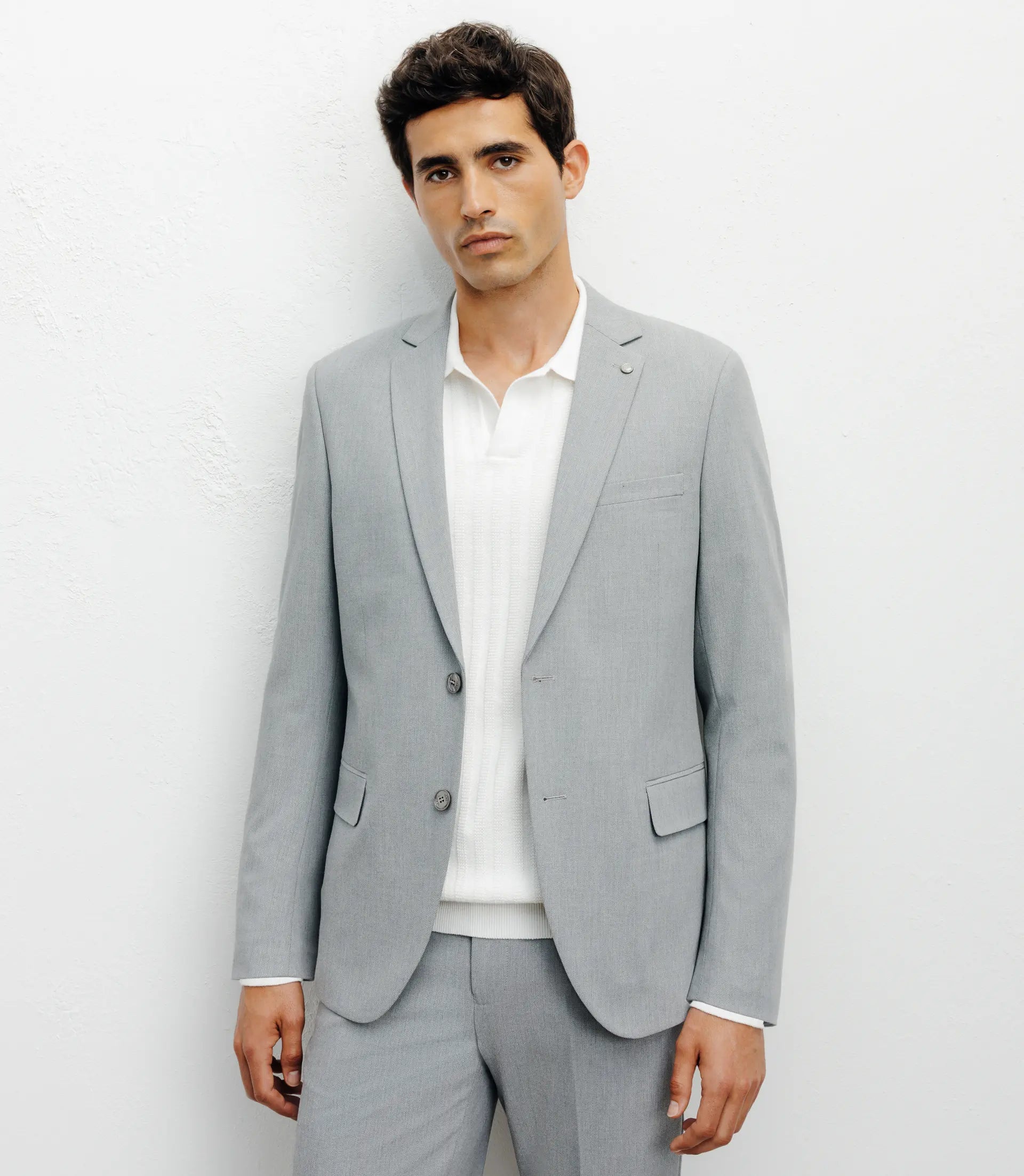 Costume 2 boutons gris - IZAC