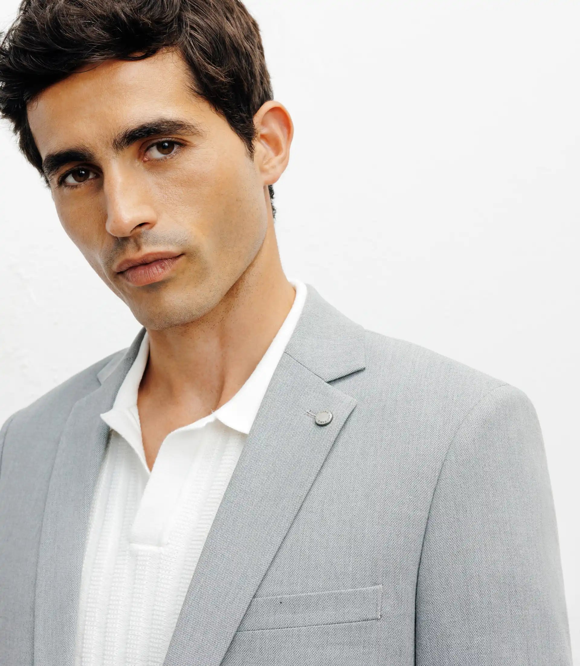 Costume 2 boutons gris - IZAC