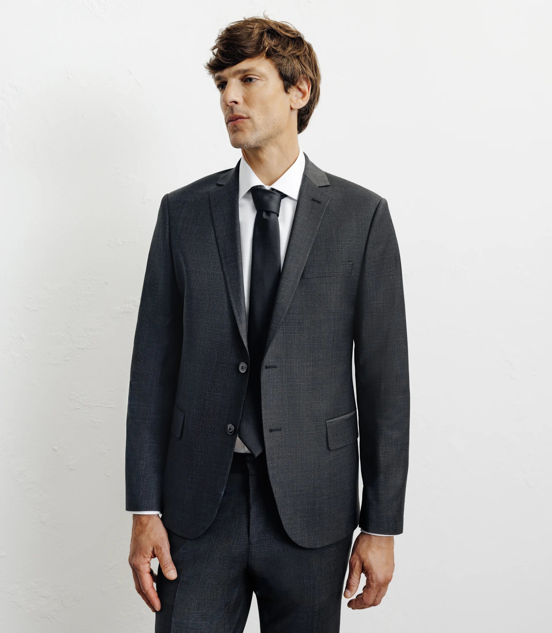 Costume 2 boutons gris foncé - IZAC