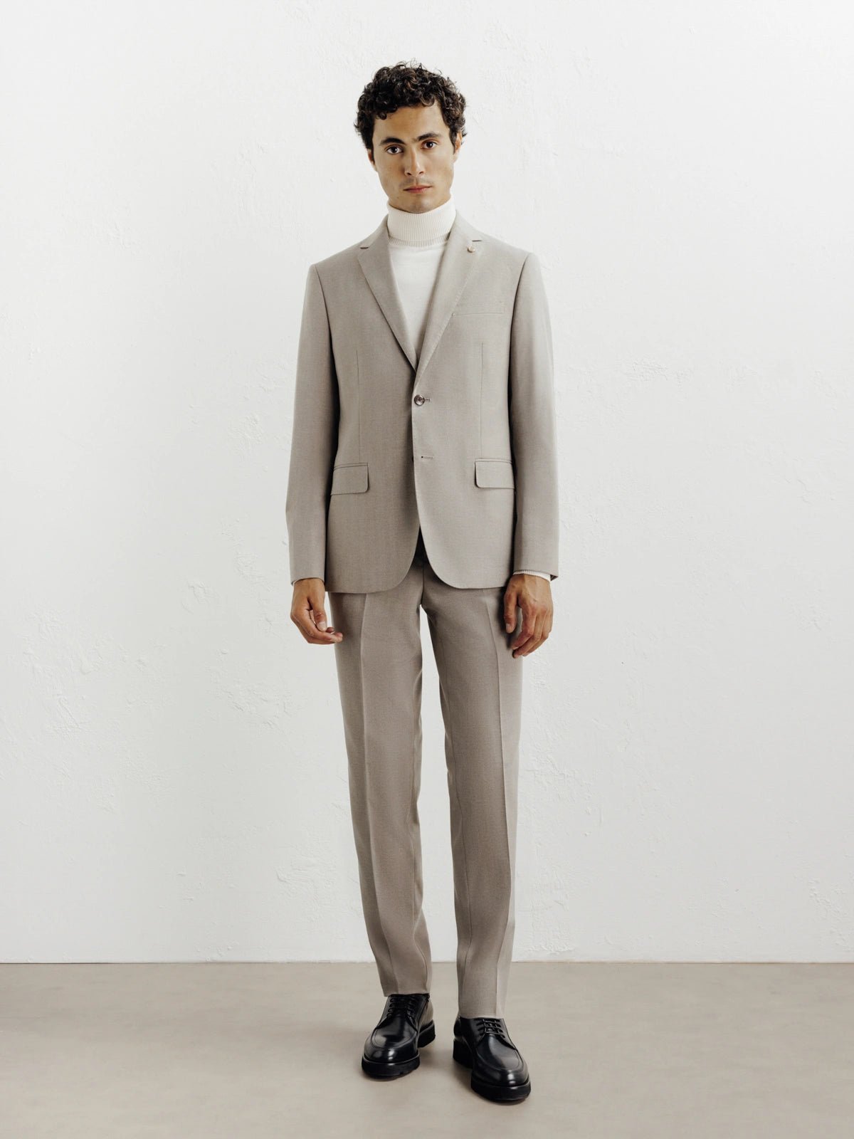 Costume 2 boutons taupe - IZAC