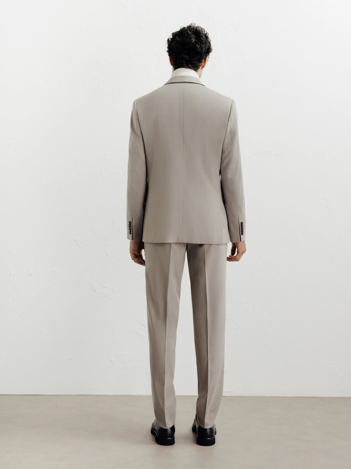 Costume 2 boutons taupe - IZAC