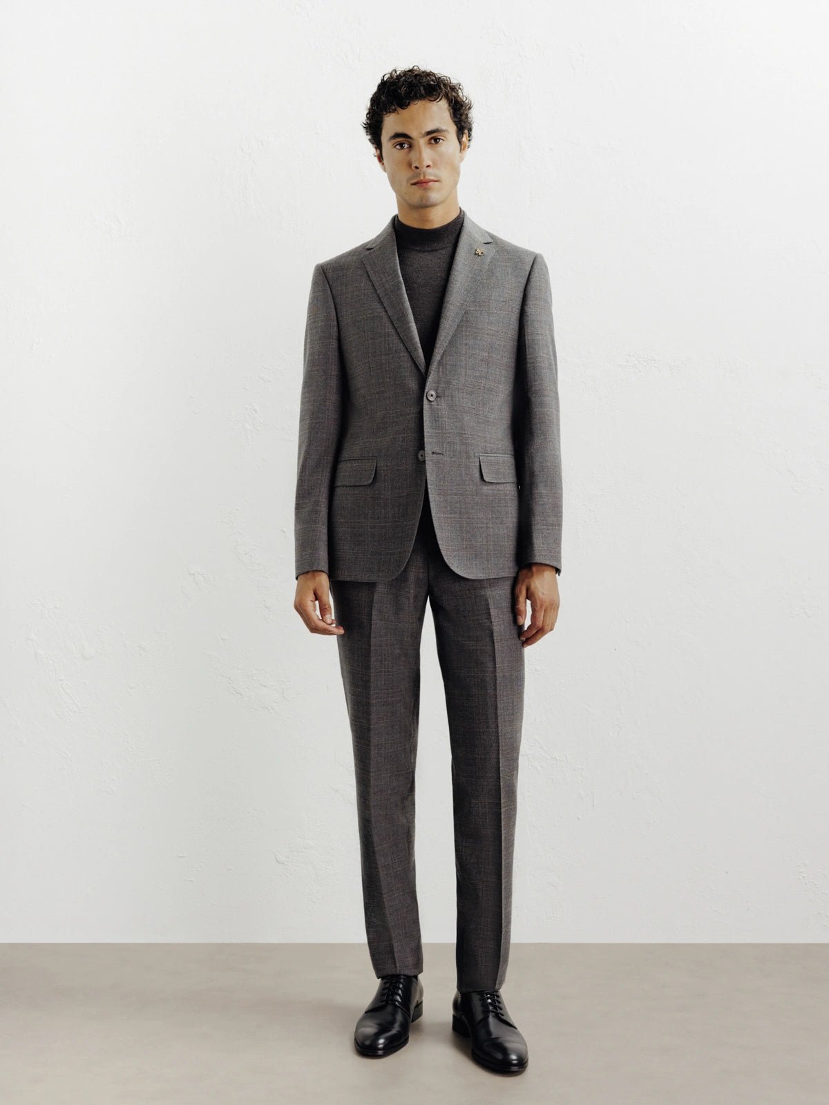 Costume 2 boutons taupe - IZAC