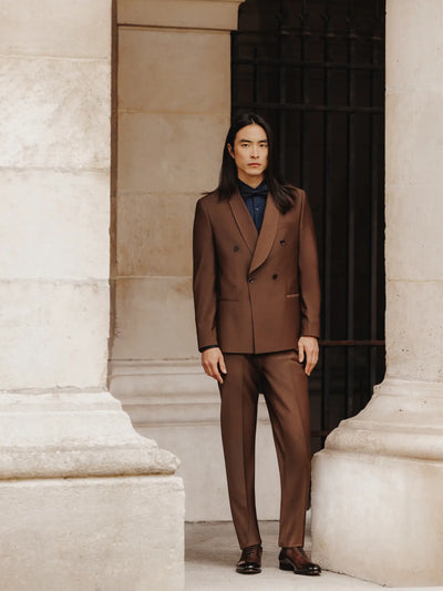 Costume croisé bronze - IZAC