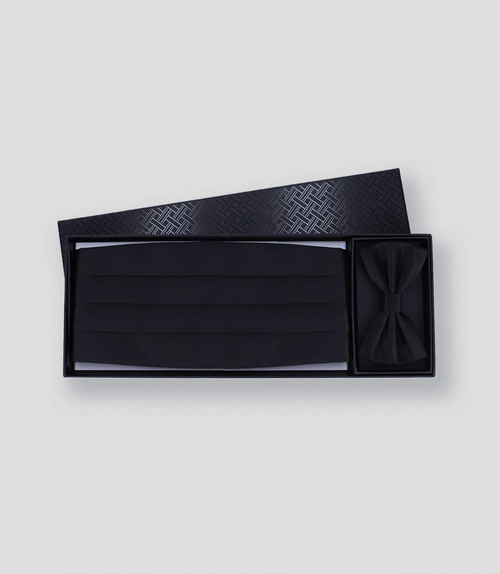 Coffret ceinture smoking et noeud papillon noir - IZAC