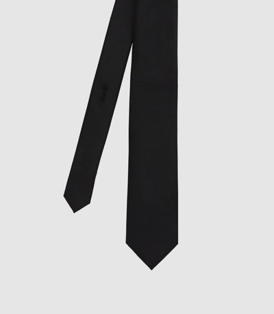 Cravate unie noire - IZAC