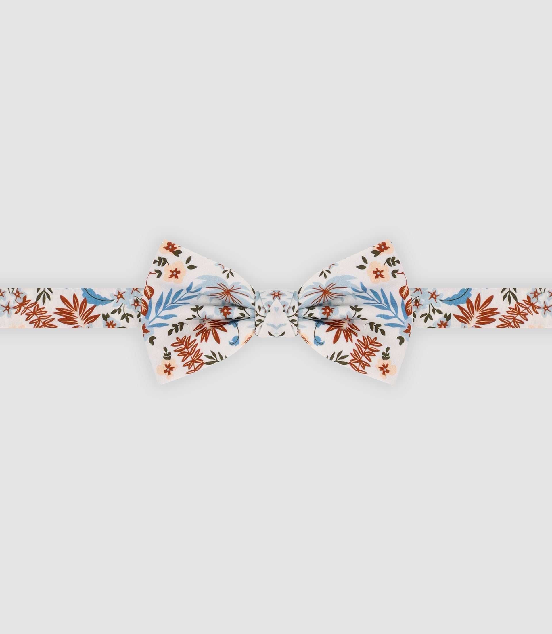 Nœud papillon fleuri blanc - IZAC