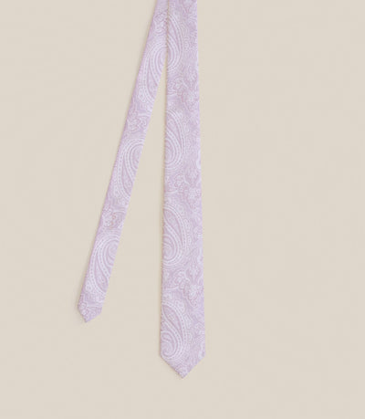 Cravate imprimée rose - IZAC