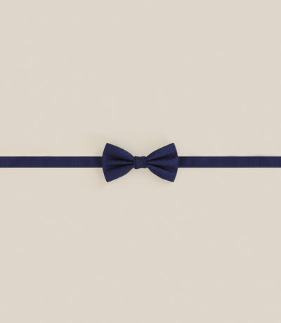 Noeud papillon tissu texturé marine - IZAC