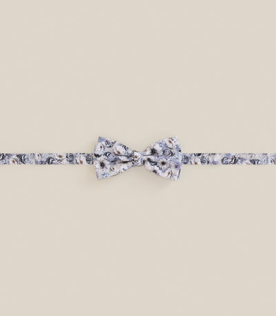 Noeud papillon à fleurs bleu - IZAC