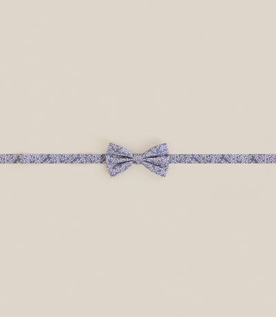 Noeud papillon en tissu fantaisie bleu - IZAC