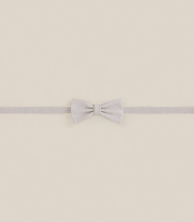 Noeud papillon tissu uni beige - IZAC