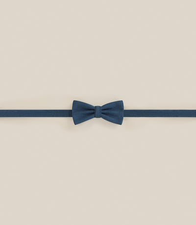 Noeud papillon tissu uni bleu vert - IZAC