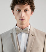 Nœud papillon uni beige - IZAC