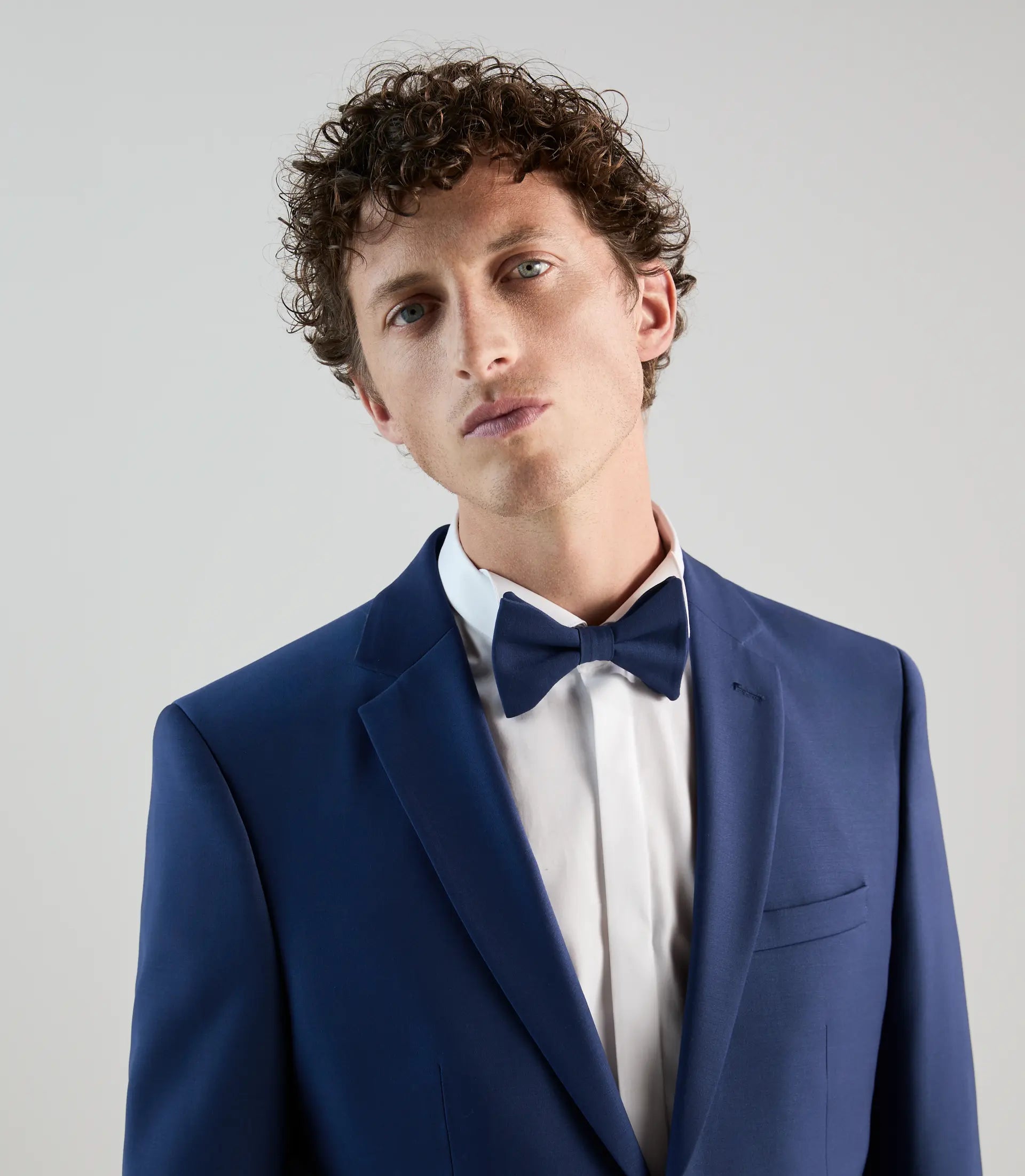 Nœud papillon uni bleu - IZAC