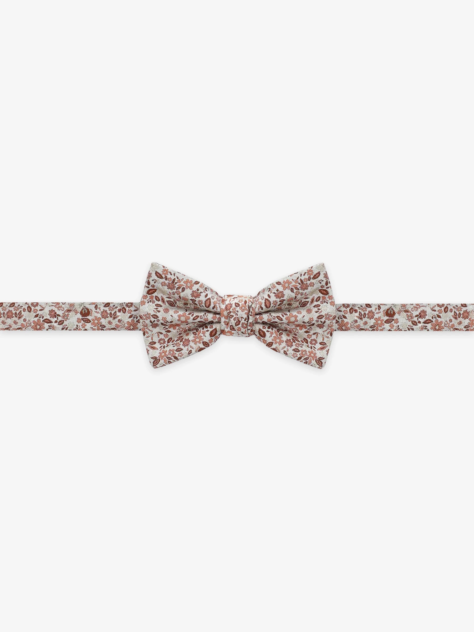 Brick-colored fancy bow tie