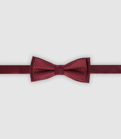 Nœud papillon à motifs bordeaux - IZAC