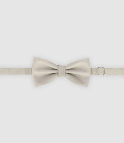 Nœud papillon en tissu beige - IZAC