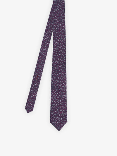 Cravate fantaisie bordeaux - IZAC