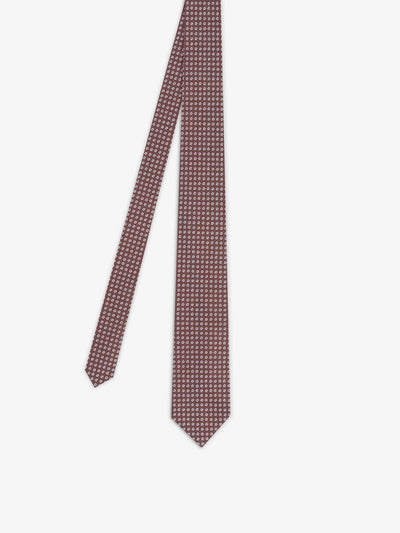 Cravate fantaisie marron - IZAC