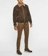 QUENTIN brown suede jacket