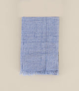 Indigo denim-effect scarf