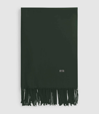 Echarpe unie à franges kaki AURORE - IZAC