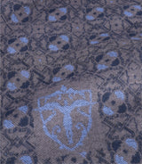 Echarpe graphique à fleurs marine - IZAC