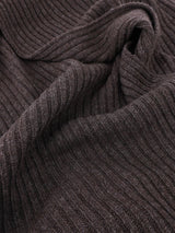 Écharpe en maille unie châtain - IZAC