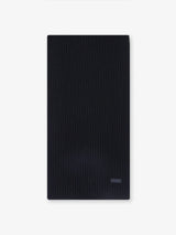 Écharpe en maille unie noire - IZAC