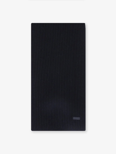 Écharpe en maille unie noire - IZAC