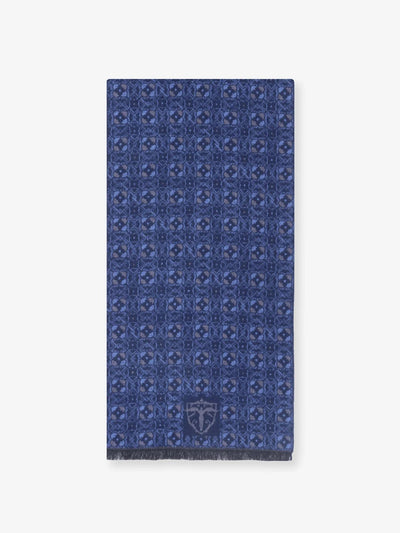 Écharpe à motif floral marine - IZAC