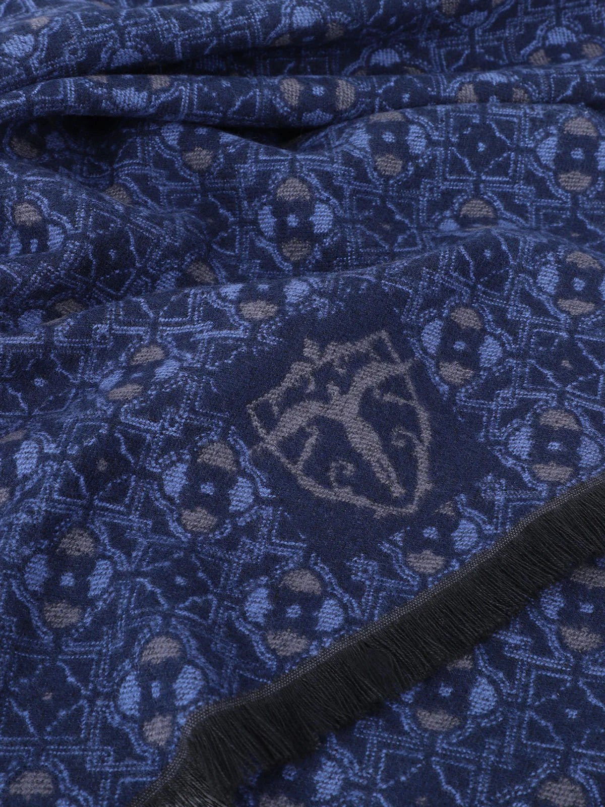 Écharpe à motif floral marine - IZAC