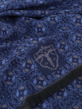 Écharpe à motif floral marine - IZAC