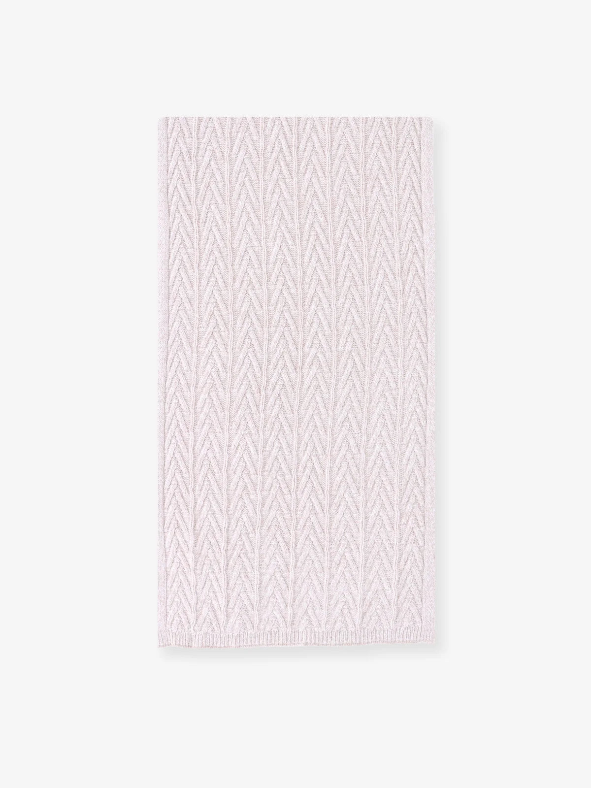 Écharpe en maille unie beige - IZAC