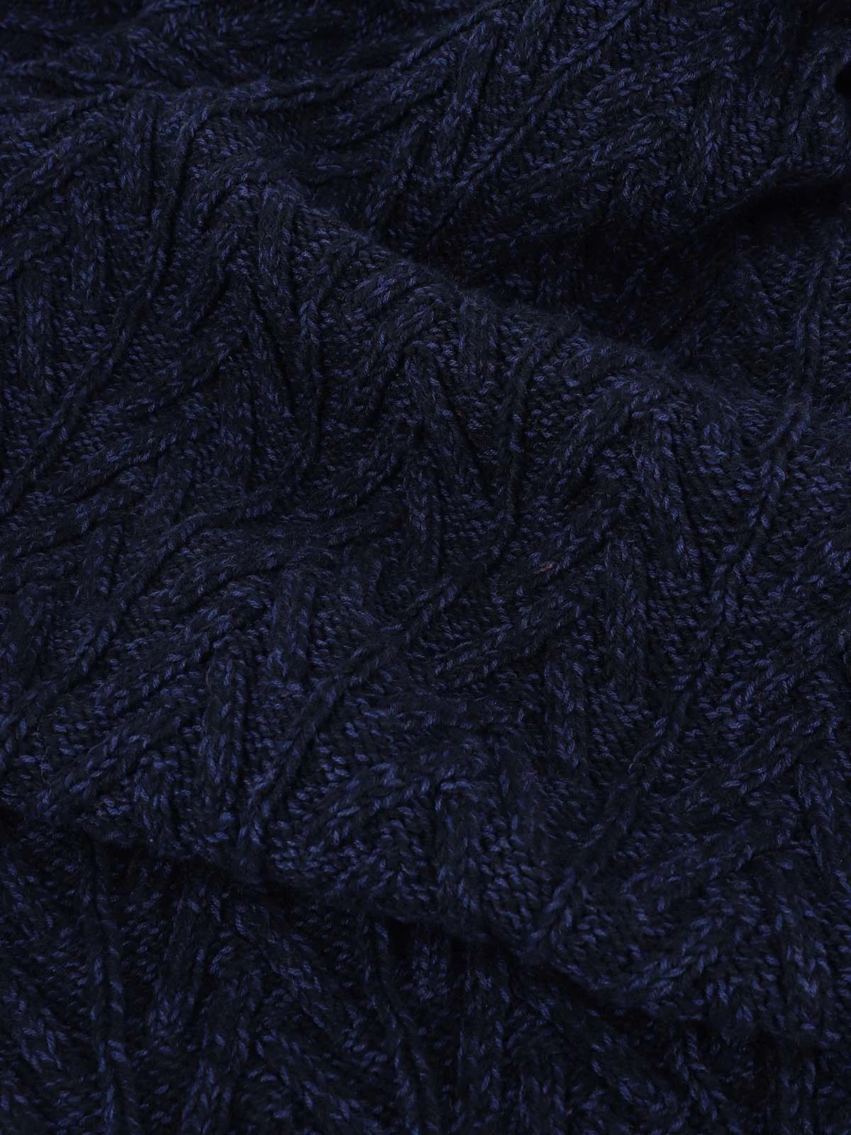 Écharpe en maille unie marine - IZAC