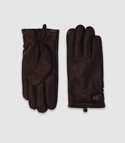 Gants en cuir noir - IZAC