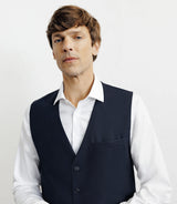 Gilet 100% laine bleu marine - IZAC