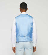 100% sky blue sky vest